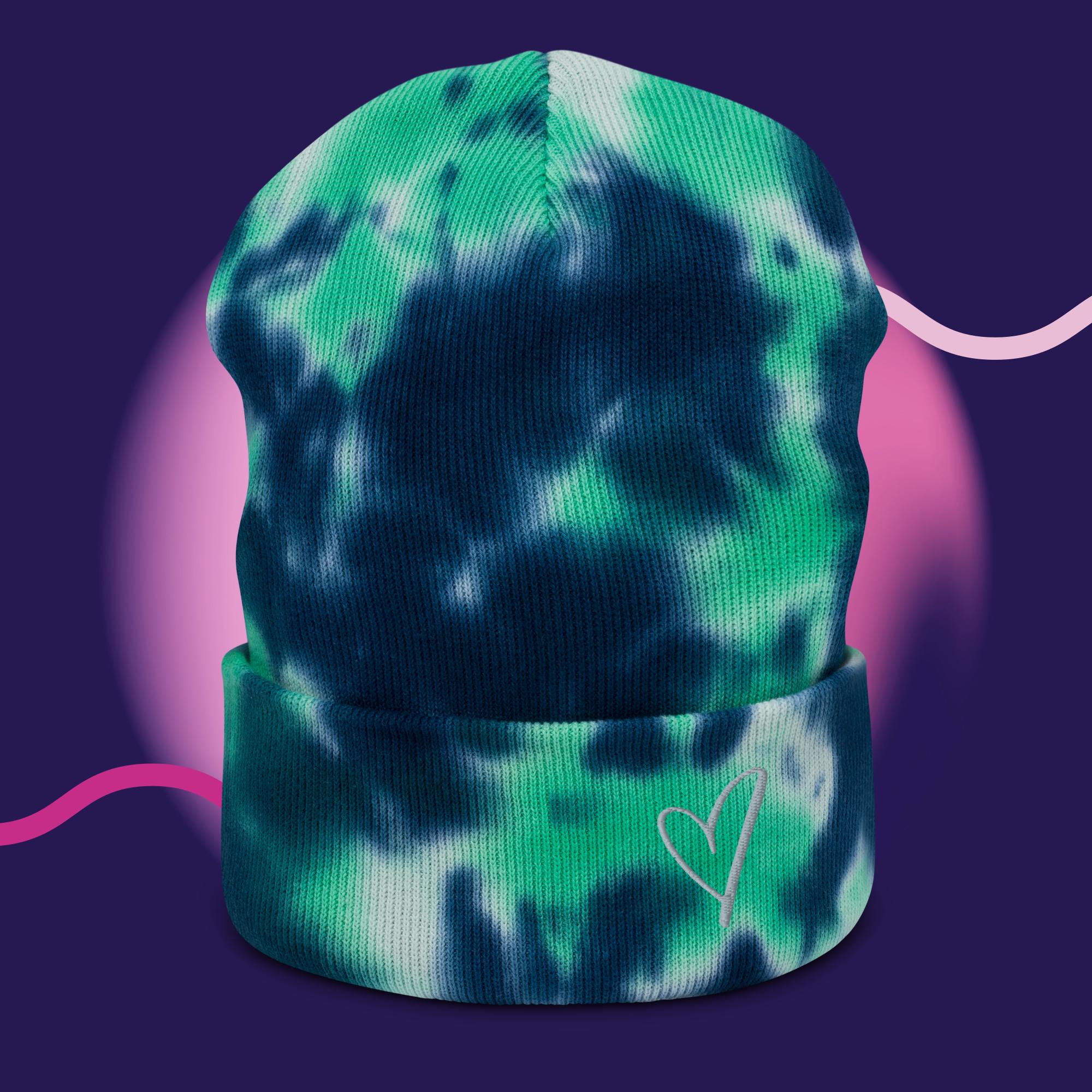 Tie-dye beanie