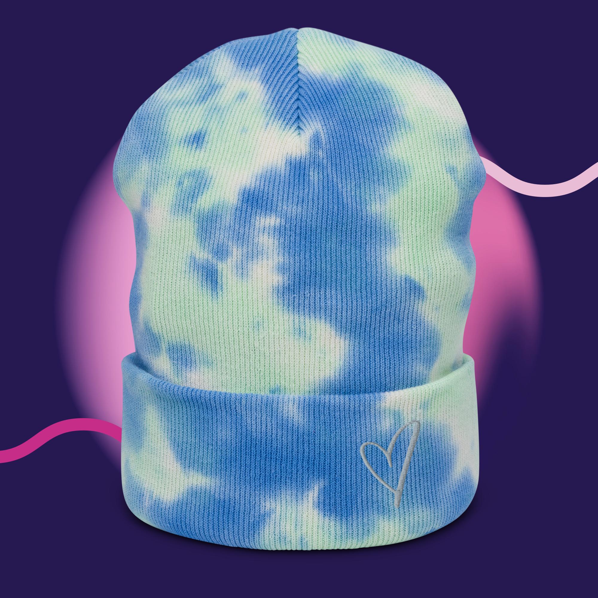 Tie-dye beanie